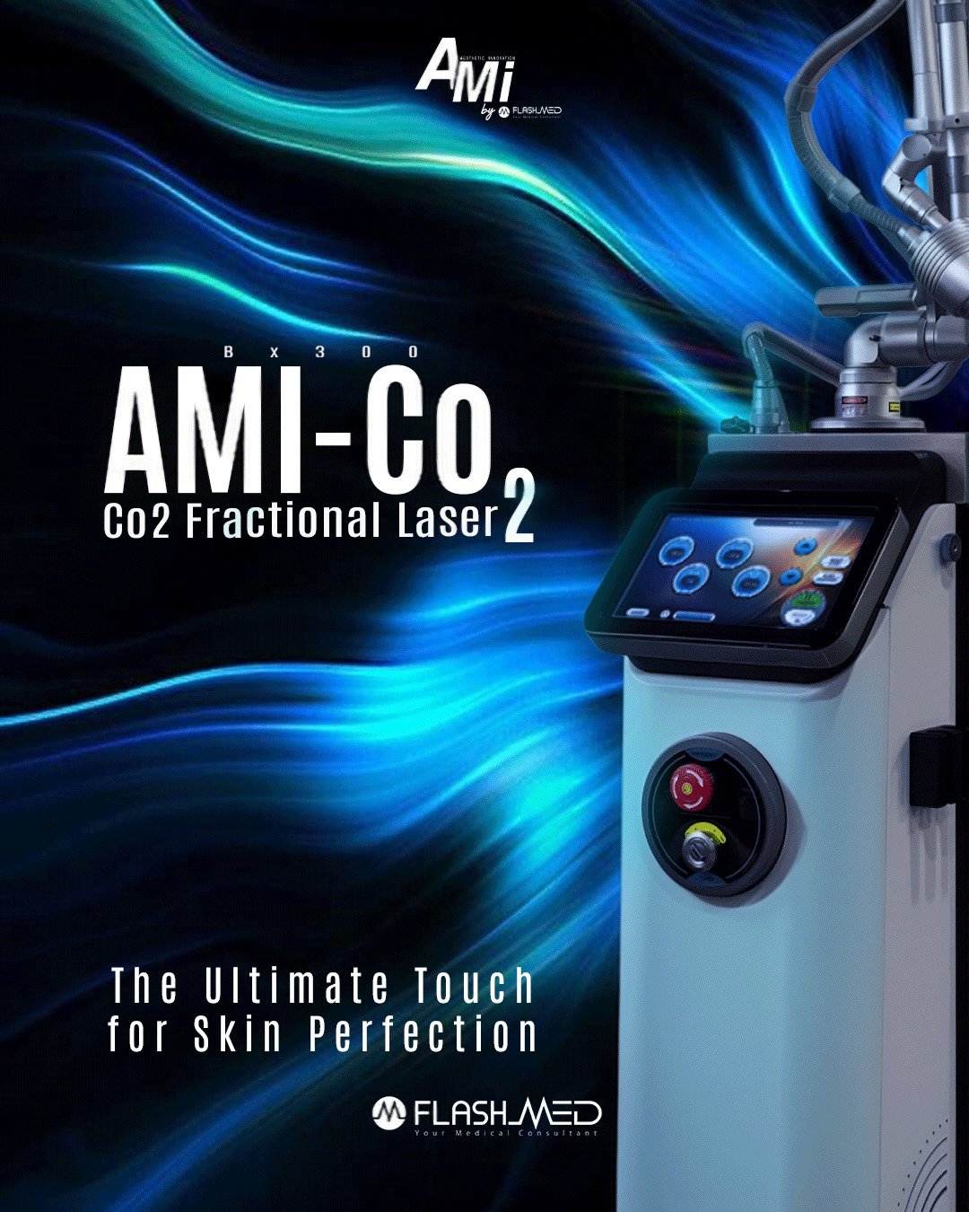 AMI Fractional CO2 Laser Device for Dermatology and Aesthetic Clinics